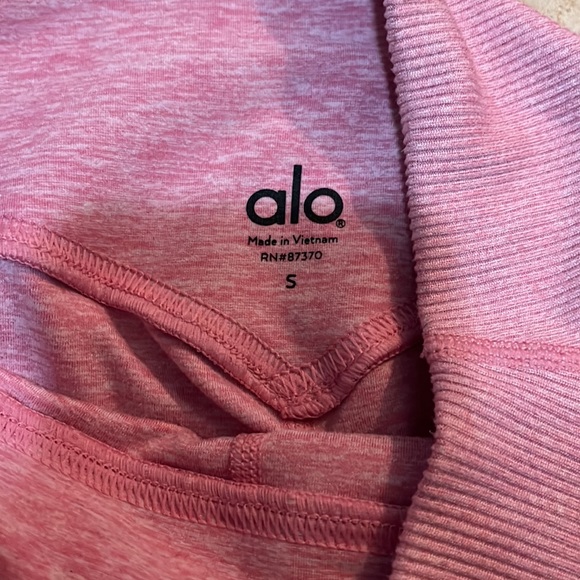 ALO Yoga Alosoft High Waisted Lounge Leggings Parisian Pink Heather Size Small - Picture 9 of 16